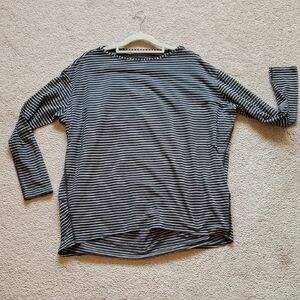 Lululemon Back In Action Striped Black and White Women's Top